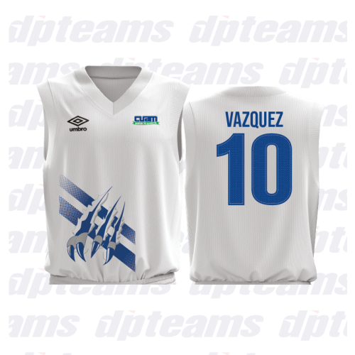 JERSEY BASQUET BLANCA UNISEX