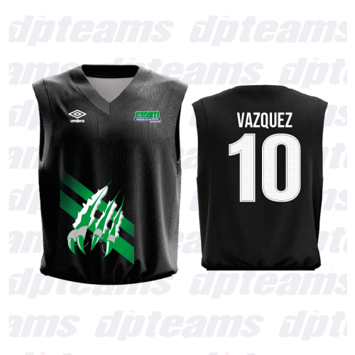 JERSEY BASQUET NEGRO UNISEX
