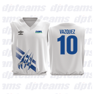 JERSEY BASQUET BLANCA UNISEX