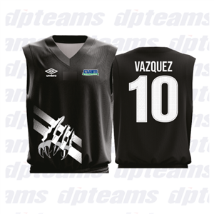 JERSEY BASQUET NEGRA UNISEX
