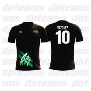 JERSEY FUTBOL VARONES NEGRO