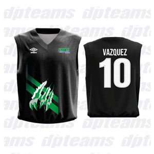 JERSEY BASQUET NEGRO UNISEX